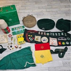 Vintage 1960's Girl Scout Items - Lot of over 50 items